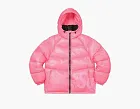 Supreme Hooded Down Jacket Pink