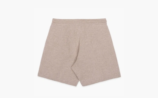 Sporty & Rich Vendome logo-embroidered Cashmere Shorts Beige 