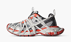 Balenciaga 3XL Extreme Lace Sneaker Worn-Out - Grey Red Black