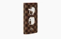  Louis Vuitton x Nigo Brazza Logo Graphic Print Plaid Damier Phriendship Coated Canvas Wallet Brown 