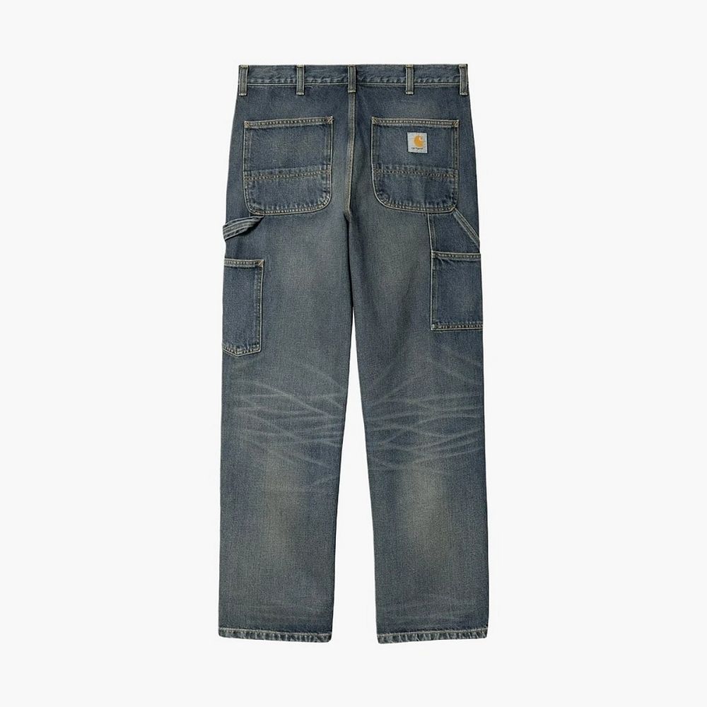 Carhartt WIP Double Knee Pant Washed Blue Denim