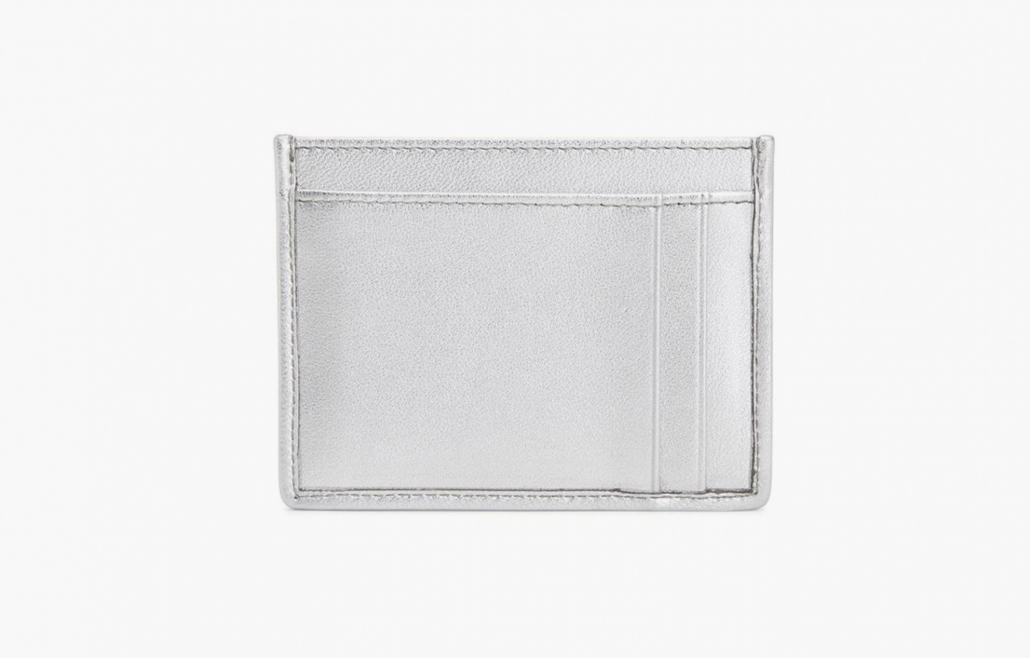 Miu Miu Matelasse Nappa Leather Card Holder "Silver" 