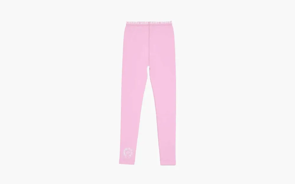 Chrome Hearts Logo Leggings Baby Pink