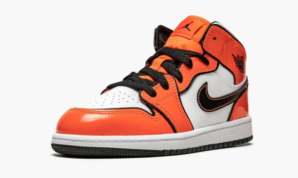 Air Jordan 1 Mid SE PS Turf Orange Kids 