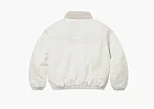 Supreme Faux Shearling Lined Bomber Jacket White