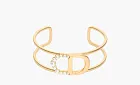 Dior Metal Resin Bead Bangles WMNS Gold