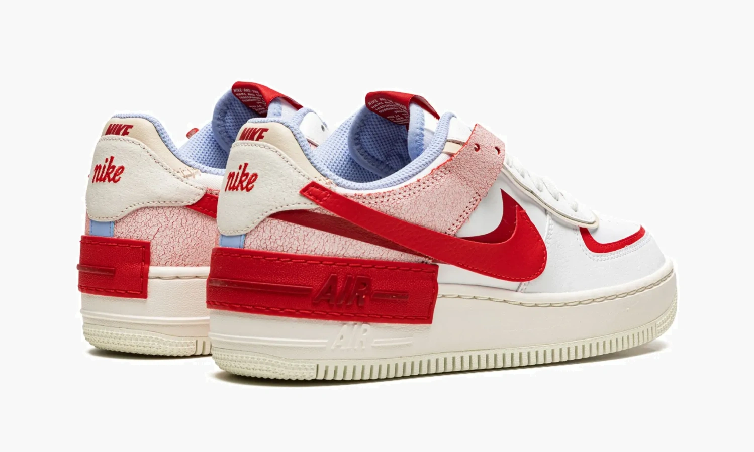 WMNS Air Force 1 Low Shadow "Red Cracked Leather" 