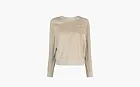 Sporty & Rich Syracuse Logo-embroidered T-shirt WMNS Beige