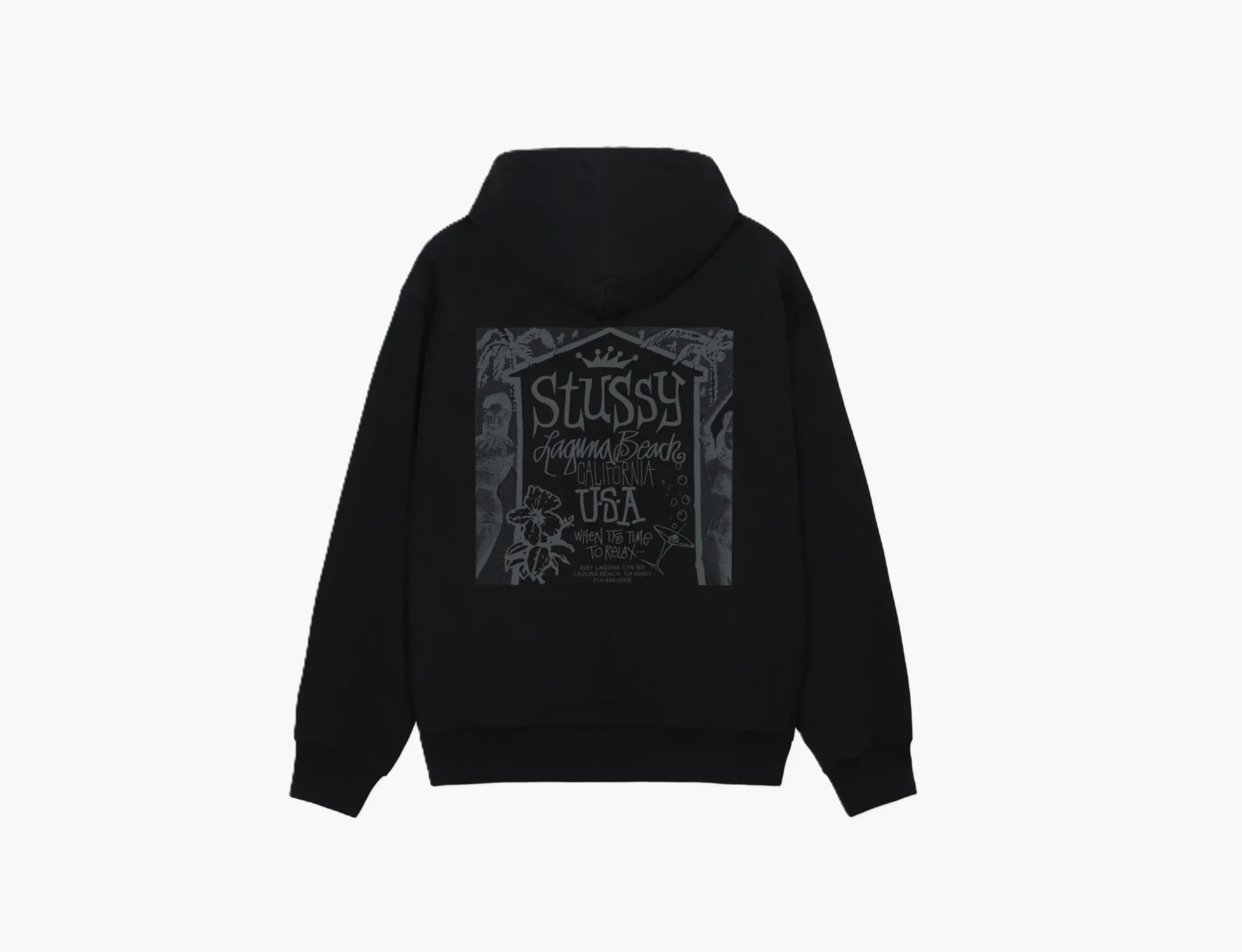 Stussy Beach House Hoodie Black 