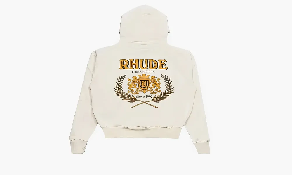 RHUDE Cresta Cigar Hoodie Vintage White