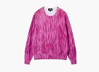 Stussy Printed Fur Sweater Pink