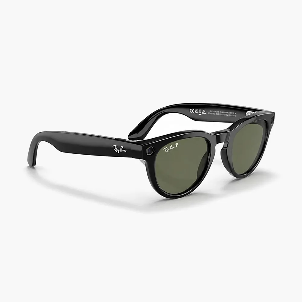 Ray-Ban Meta Headliner Shiny Black / Polar G15 Green