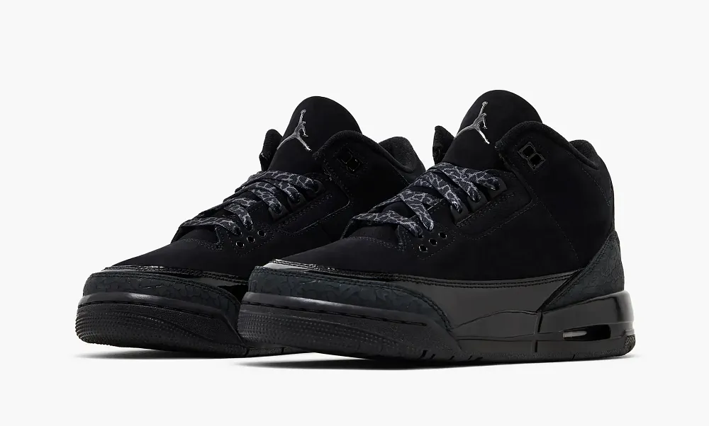 Air Jordan 3 Retro GS Black Cat 2025
