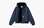 Carhartt WIP Elliot Hooded Denim Jacket Blue