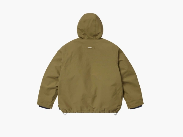 Supreme GORE-TEX Stripe Hooded Jacket Olive 