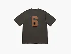 Supreme Flocked Washed S/S Top Black