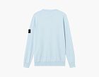 Stone Island Soft Organic Cotton Crewneck Sweater Sky Blue