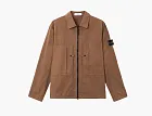 Stone Island Comfort-Fit Zip-Up Overshirt Umber