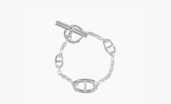 HERMES 925 Sterling Silver Bracelets Silver 