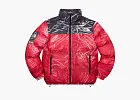 Supreme x The North Face Printed Nuptse Jacket Red