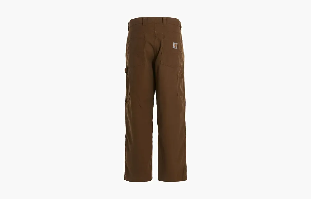 Carhartt WIP Cotton Work Pants Brown