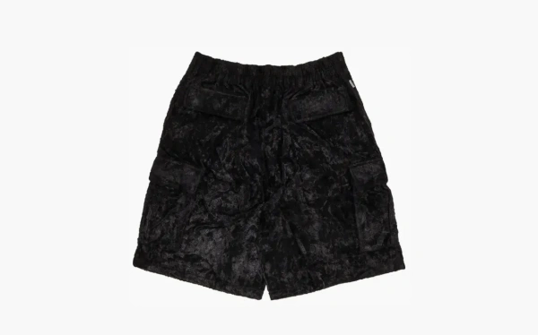 Supreme x Goodenough Crushed Rayon Pile Cargo Short Black 
