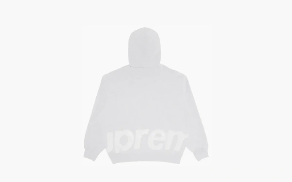Supreme Big Logo Zip Up Hooded Sweatshirt Ash Grey  Supreme Big Logo Zip Up Hooded Sweatshirt Ash Grey