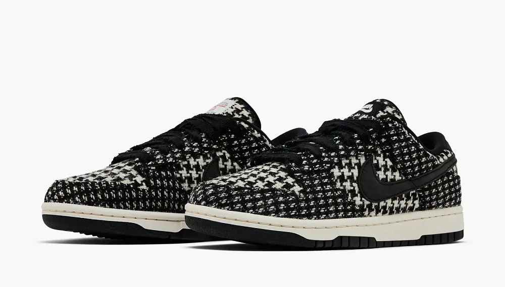 Nike Dunk Low WMNS Harris Tweed White Black Multi
