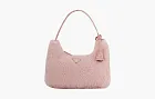 Prada Hobo Wool Handbag Shoulder Bag Pink