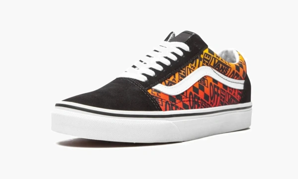 Vans Old Skool Off The Wall Logos - Orange 