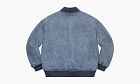 Supreme Washed Knockout Denim Varsity Jacket Washed Blue
