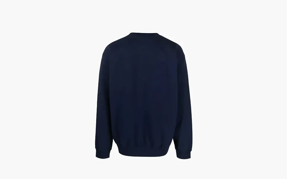 Sporty & Rich Sweater Met Tekst Blue
