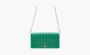 MIU MIU Matelassé Leather Chain Wallet Shoulder Bag Mango Green 