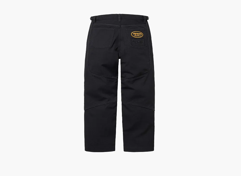 Supreme x Vanson Leathers x Cordura Cotton Pant Black