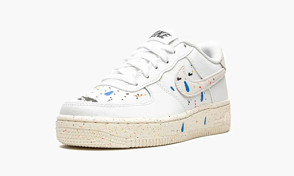 Air Force 1 LV8 3 GS Paint Splatter - White