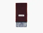 Acne Studios Wool Mohair Scarf Aubergine Blue