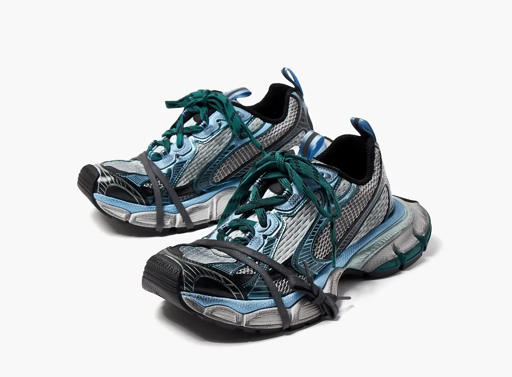 Balenciaga 3XL Sneakers Grey Blue Mesh
