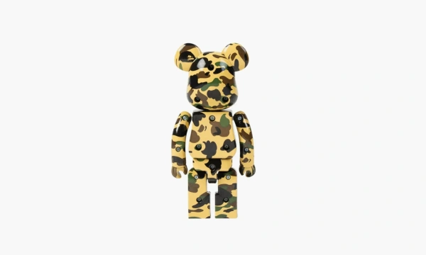 Bearbrick X BAPE 1st Camo Chogokin 200% Yellow  Bearbrick X BAPE 1st Camo Chogokin 200% Yellow