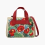 Miu Miu Floral embroidery straw bowling bag "Multicolour" 