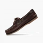 Timberland 3-Eye Lug Handsewn Boat Shoe "Dark Brown" 