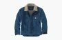 Carhartt 105478 Denim Sherpa-Lined Jacket Relaxed Fit Beech 