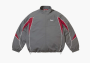 Supreme Contrast Piping Track Jacket Grey 