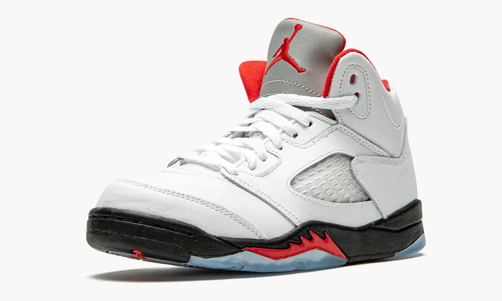 Air Jordan 5 Retro PS Fire Red Silver Tongue 2020 Kids