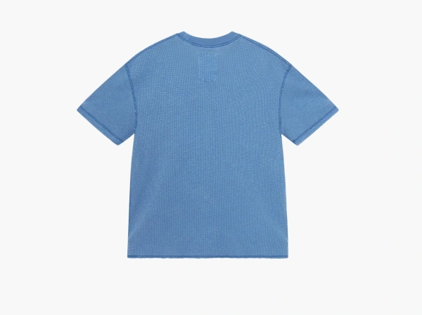 Stussy Pigment Dyed Short-Sleeve Thermal  Blue  Stussy Pigment Dyed Short-Sleeve Thermal  Blue