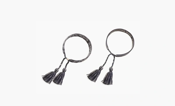 Dior Cotton Woven Wristbands Sea Blue  Dior Cotton Woven Wristbands Sea Blue