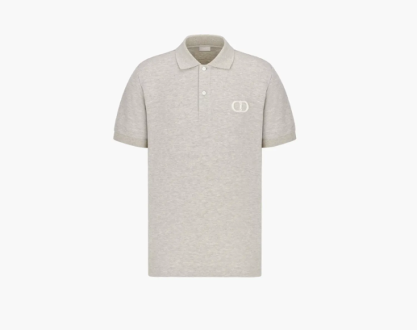Dior CD Icon Polo Shirt Gray 