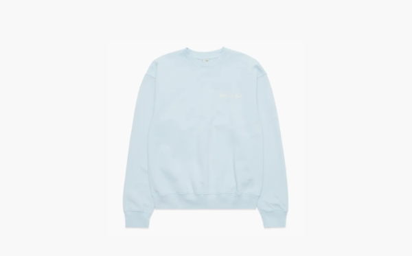Sporty & Rich Hwcny Crewneck FW24 Sweatshirt Light Blue 