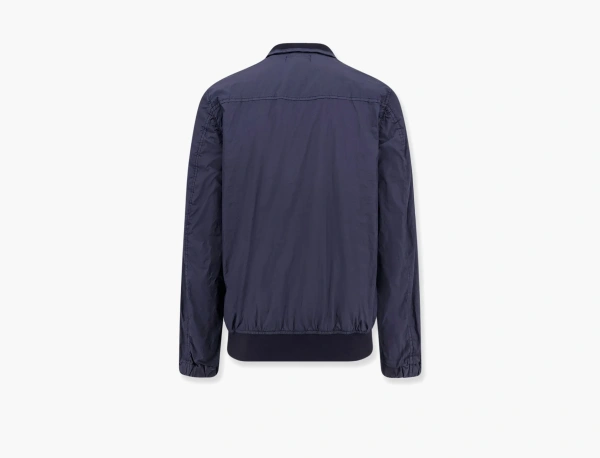 Stone Island Bomber Jacket with Logo Blue 