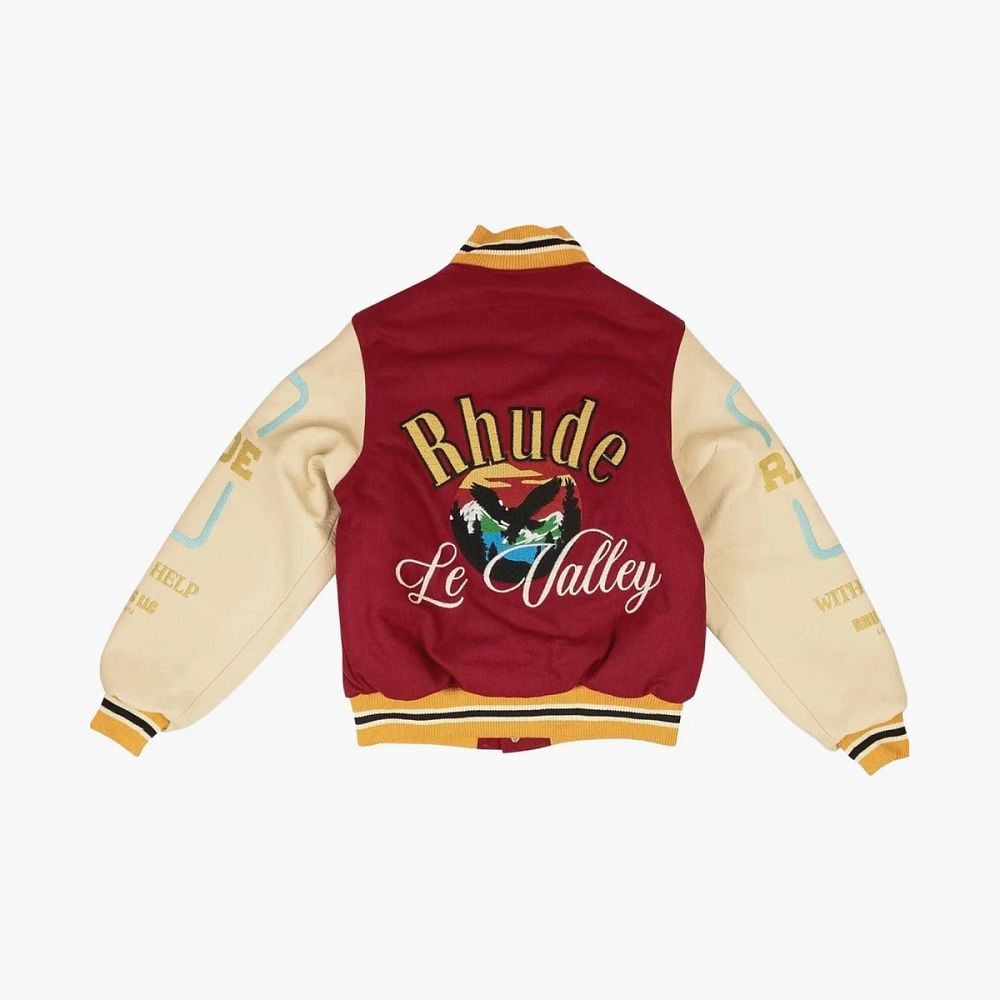 RHUDE Le Valley Varsity Jacket Multicolor