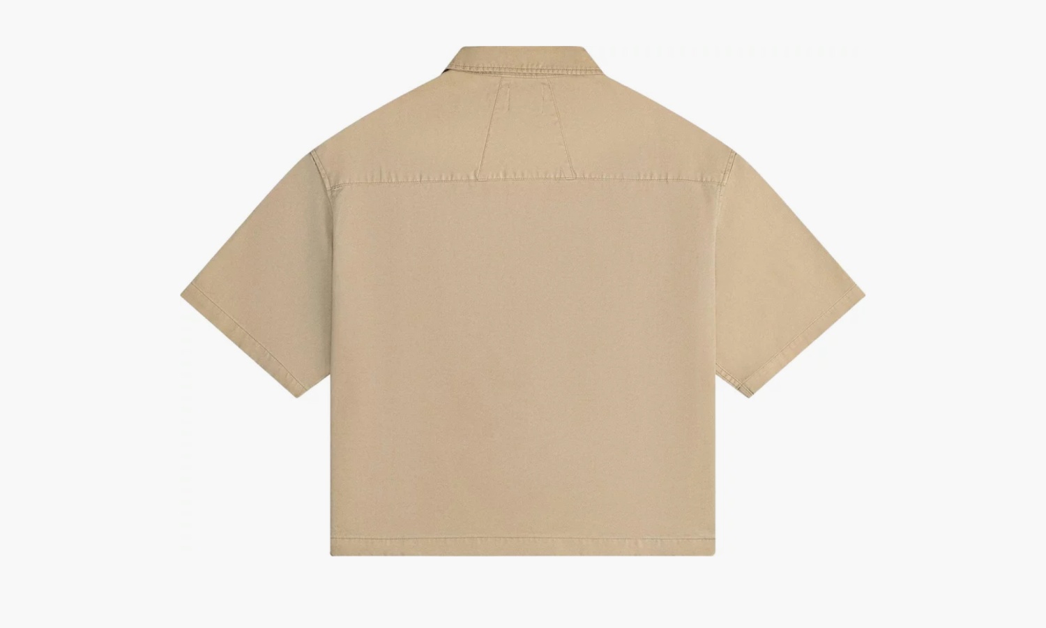 RHUDE Boxy Half Zip Spray Short-sleeve Shirt "Khaki" 